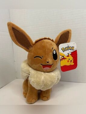 Jazwares Pokémon Soft Plush 8" Eevee New with Tag